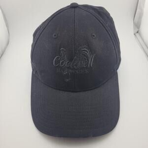 Cockrell Hat Cap Fitted Mens Small-Medium Black Embroidered New Era 39THIRTY